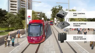 bosch tram forward collision warning system