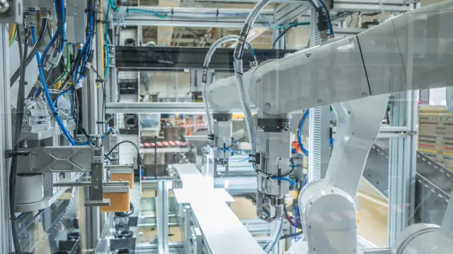 Robotic manufacturing line